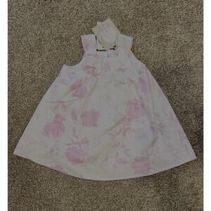 Les Bébé de Florian’s Dress 100% Cotton 6 Months Pink & White Made In France